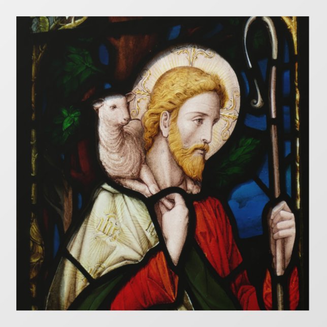 JESUS STAINED GLASS WINDOW CLING (Sheet)