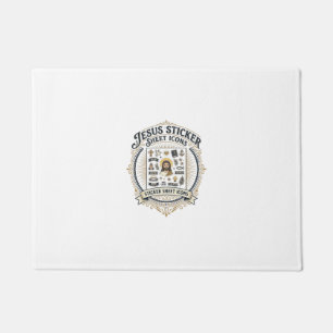 Jesus Sticker Sheet Icons Jesus Sticker Sheet Icon Doormat