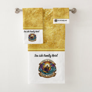 Jesus Surfing Brings Endless Faithful Joy Bath Towel Set