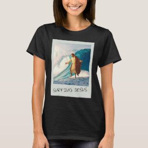 Jesus Surfing Jesus Christian T-Shirt