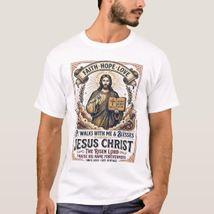 Jesus Surfing T-Shirt Inspirational Faith
