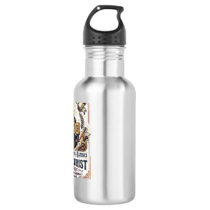Jesus Surfing T-Shirt Inspirational Faith 532 Ml Water Bottle