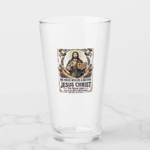 Jesus Surfing T-Shirt Inspirational Faith Glass