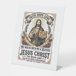 Jesus Surfing T-Shirt Inspirational Faith Pedestal Sign