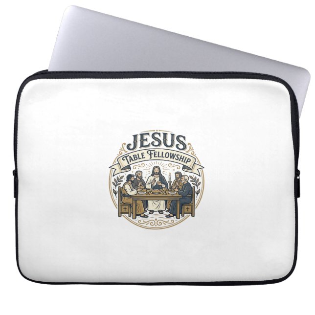 Jesus Table Fellowship Jesus Table Fellowship Chri Laptop Sleeve (Front)