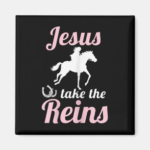 Jesus Take The Reins Christian Faith Sed Religious Magnet