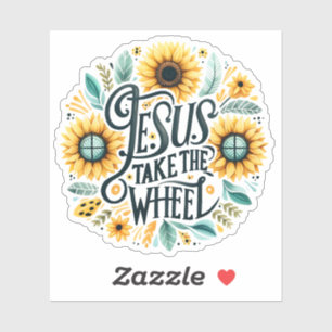 Jesus Take the Wheel - Faith Sticker