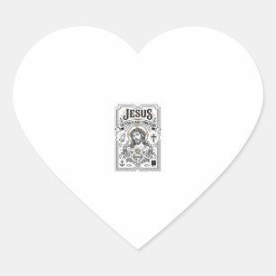 Jesus Tattoo Flash Christian Jesus Tattoo Flash Ch Heart Sticker