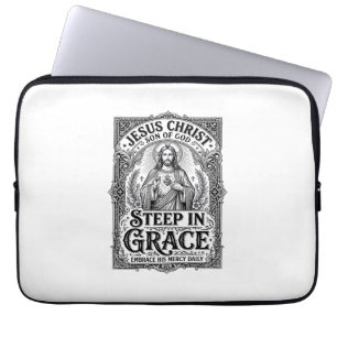 Jesus Tea Lover Graphic Tee Christian Laptop Sleeve