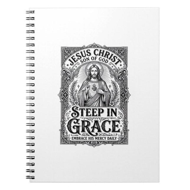 Jesus Tea Lover Graphic Tee Christian Notebook (Front)