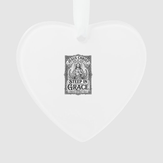 Jesus Tea Lover Graphic Tee Christian Ornament (Front)