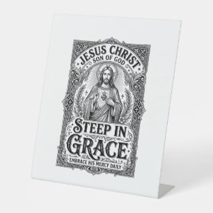 Jesus Tea Lover Graphic Tee Christian Pedestal Sign