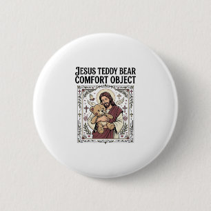Jesus Teddy Bear Comfort Object Jesus Teddy Bear C 6 Cm Round Badge