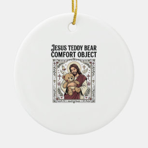Jesus Teddy Bear Comfort Object Jesus Teddy Bear C Ceramic Tree Decoration