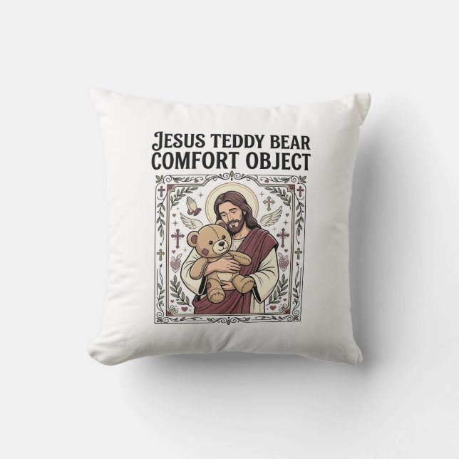 Jesus Teddy Bear Comfort Object Jesus Teddy Bear C Cushion (Front)
