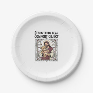 Jesus Teddy Bear Comfort Object Jesus Teddy Bear C Paper Plate