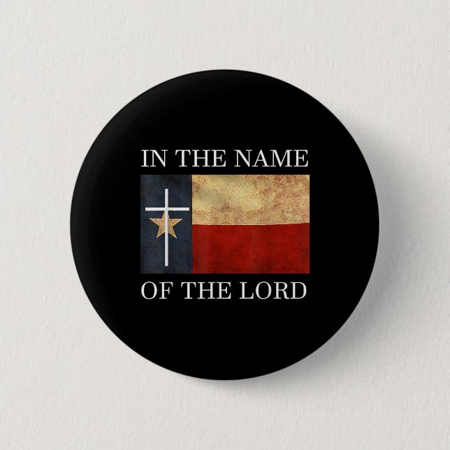 Jesus Texas Christian  6 Cm Round Badge (Front)