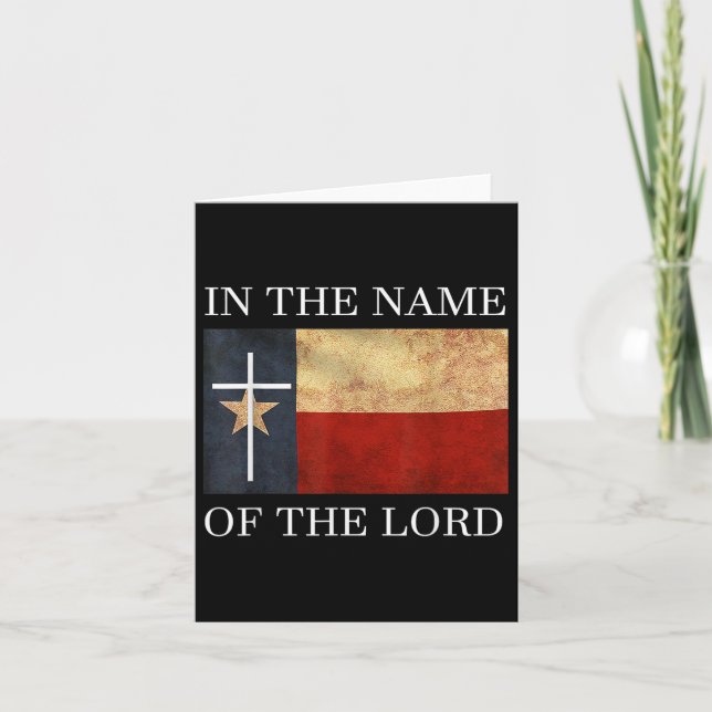 Jesus Texas Christian  Card (Front)