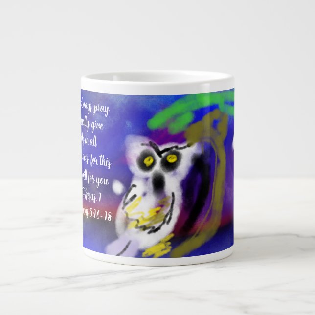 jesus thank  large coffee mug (Front)