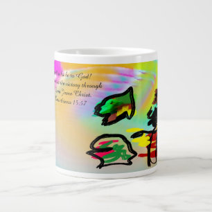 jesus thank you large coffee mug