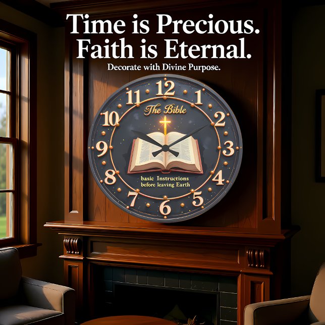 Jesus The Bible Instructions Large Clock (Creator Uploaded)