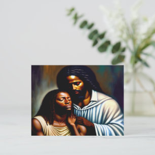 Jesus the Comforter Christian Art Postcard