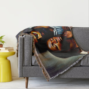 Jesus the Comforter Christian Throw Blanket