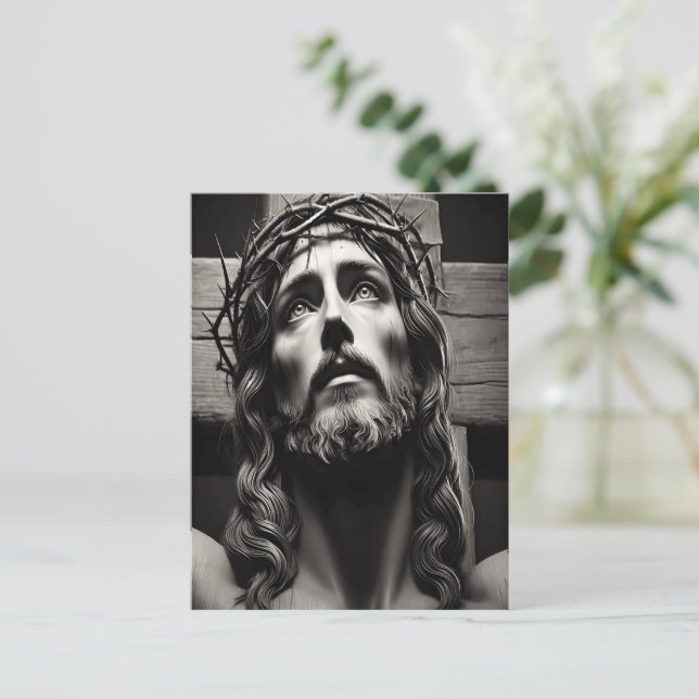 Jesus The Crucified Saviour’s Final Moments Postcard (Standing Front)
