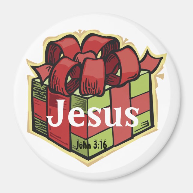 Jesus the Gift that keeps on giving Customise It Magnet (Front)
