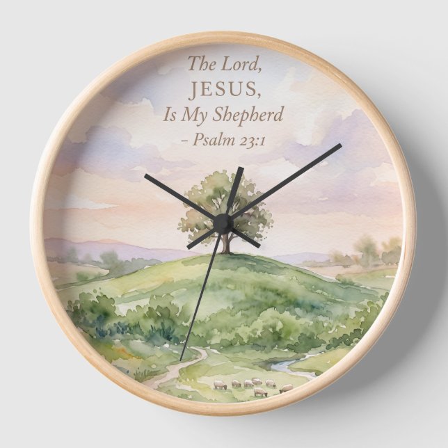 Jesus the Good Shepherd Clock (Front)