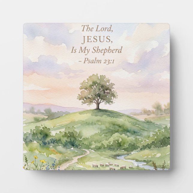 Jesus the Good Shepherd Plaque (Front)