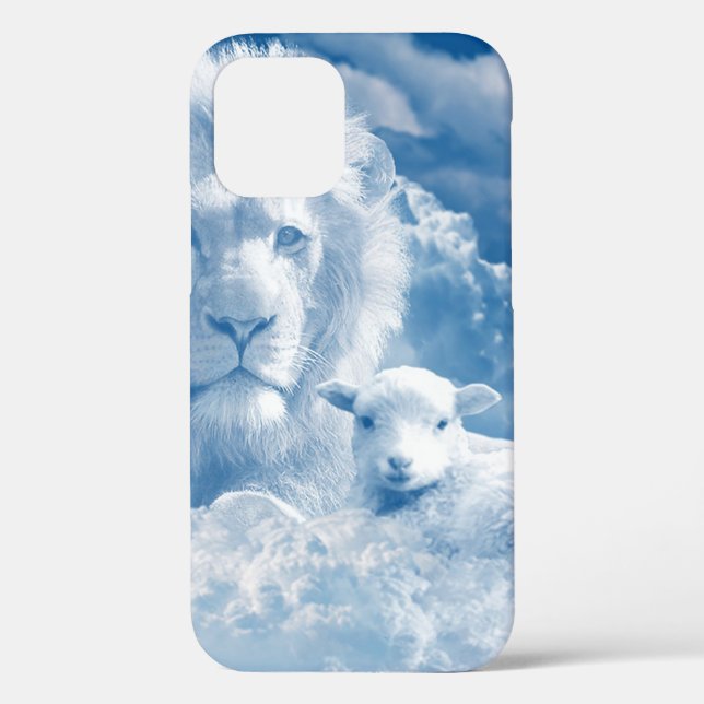 JESUS THE LAMB AND JESUS THE LION Case-Mate iPhone CASE (Back)