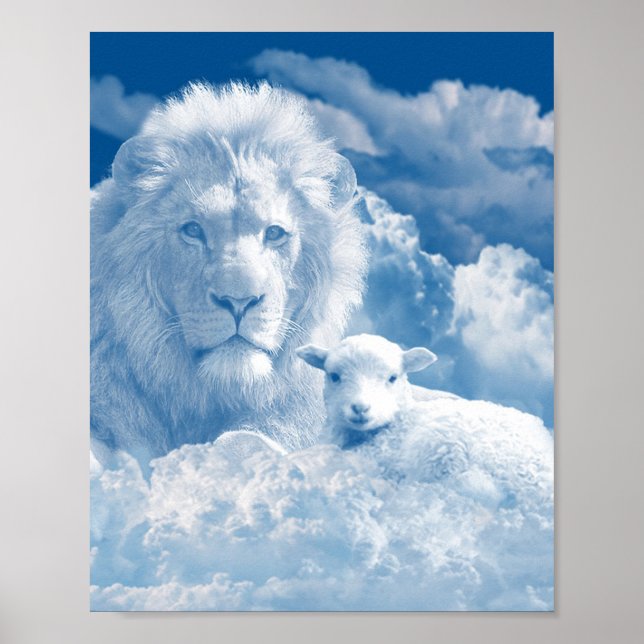 JESUS THE LAMB AND JESUS THE LION POSTER (Front)