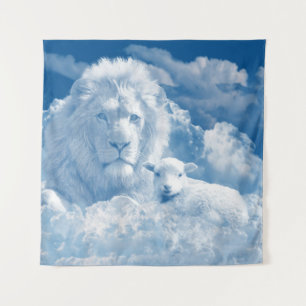JESUS THE LAMB AND JESUS THE LION TAPESTRY
