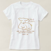 Jesus , the Lamb of God - Customizeble T-Shirt