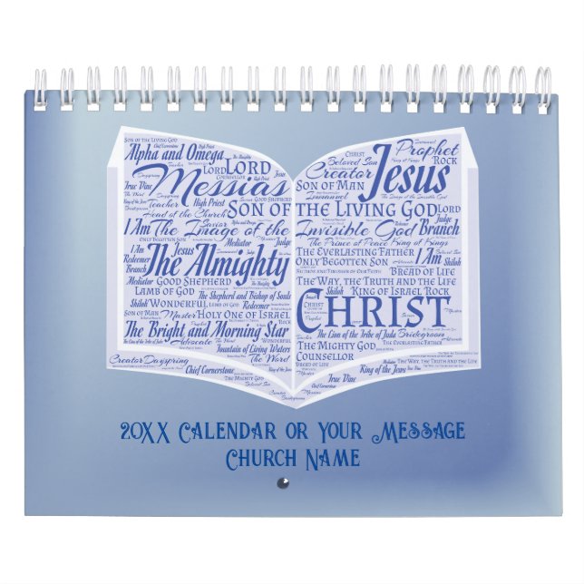 JESUS THE NAME ABOVE ALL NAMES - Bible Verse Calendar (Cover)