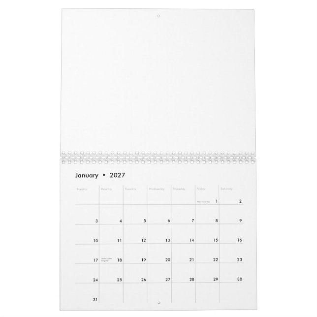 JESUS THE NAME ABOVE ALL NAMES CALENDAR (Jan 2027)