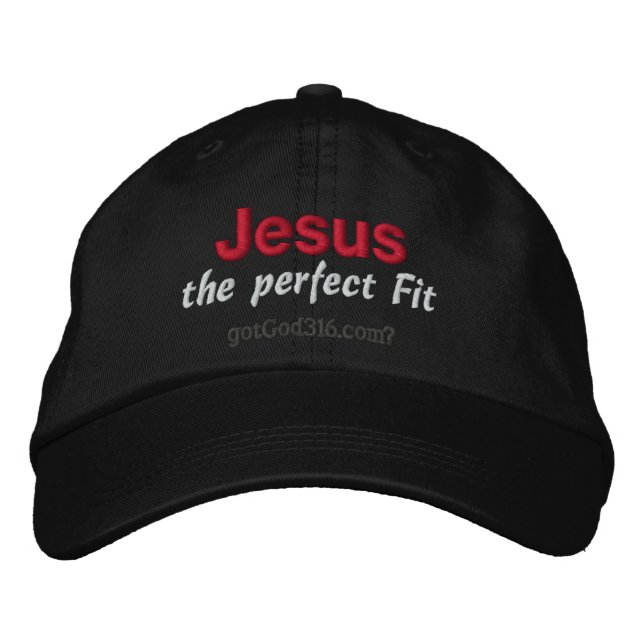 Jesus the perfect fit gotGod316.com Wool Embroidered Hat (Front)