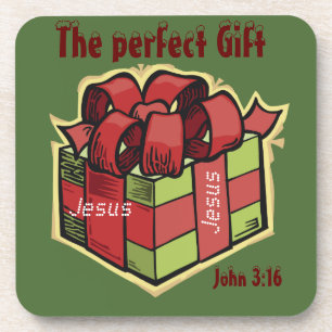 Jesus The perfect Gift Christmas Coaster