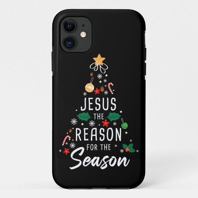 Jesus The Reason For The Season – Christmas Faith  Case-Mate iPhone Case (Back)