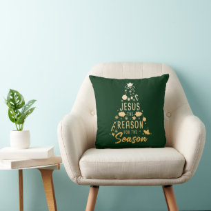 Jesus The Reason For The Season – Christmas Faith  Cushion