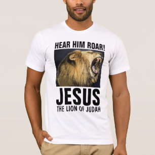 JESUS THE ROARING LION OF JUDAH, T-SHIRTS