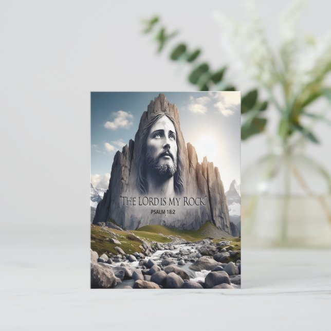 Jesus the Rock of Ages Postcard (Standing Front)