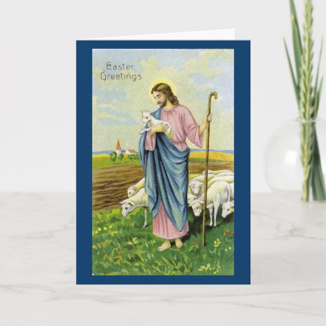 Jesus the Shepherd Holiday Card (Front)