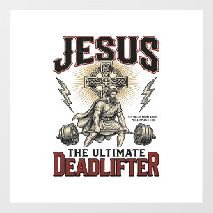 Jesus The Ultimate Deadlifter Vintage Christian Sh