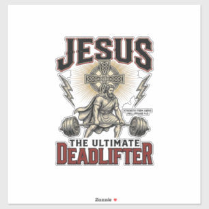 Jesus The Ultimate Deadlifter Vintage Christian Sh