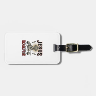 Jesus The Ultimate Deadlifter Vintage Christian Sh Luggage Tag