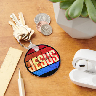 Jesus, the way the truth and the life sunset key ring