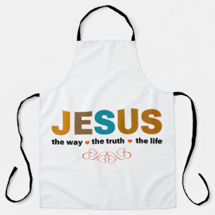 JESUS. THE WAY, THE TRUTH, THE LIFE. APRON