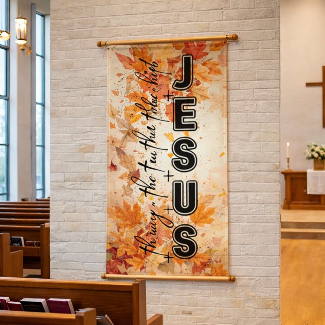 Jesus the Way the Truth the Life Autumn Design Banner (Creator Uploaded)